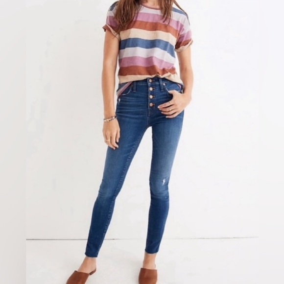 Madewell Denim - Madewell 10" High-Rise Skinny Jeans in Hanna Wash size 26